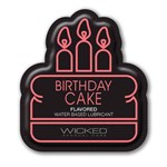 Лубрикант на водной основе со вкусом торта с кремом Wicked Aqua Birthday cake - 3 мл. - фото 1379307