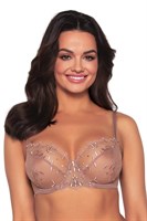 Бюстгальтер с шитыми мягкими чашками с вышивкой 323874
