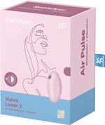 Розовый вакуум-волновой стимулятор с вибрацией Vulva Lover 3 - фото 1379541