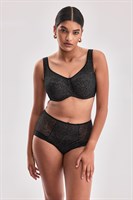 Черный бюстгальтер с мягкой plus size чашкой Celeste 326195
