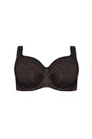 Черный бюстгальтер с мягкой plus size чашкой Celeste 326195