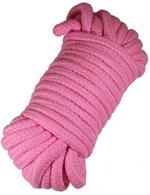 Розовая верёвка для бондажа и декоративной вязки - 10 м. - фото 1432106