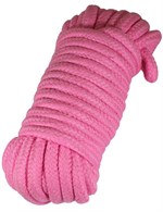 Розовая верёвка для бондажа и декоративной вязки - 10 м. - фото 1432105