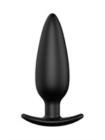 Черная анальная пробка №07 Self Penetrating Butt Plug - 12 см. - фото 1380098