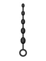Черная анальная цепочка №03 Anal Chain - 30 см. - фото 1380103