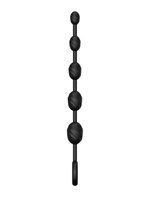 Черная анальная цепочка №03 Anal Chain - 30 см. - фото 1380104