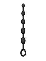 Черная анальная цепочка №03 Anal Chain - 30 см. - фото 482188