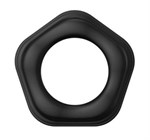 Черное эрекционное кольцо №05 Cock Ring - фото 482192