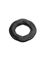 Черные эрекционное кольцо №06 Cock Ring - фото 1380116