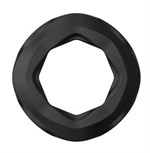 Черные эрекционное кольцо №06 Cock Ring - фото 482198