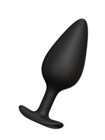 Черная анальная пробка Butt plug №04 - 10 см. - фото 1380119
