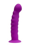 Фиолетовый анальный фаллоимитатор - 14 см. - фото 1413368