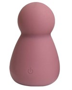Грязно-розовый перезаряжаемый вибратор Bubble - 7,8 см. - фото 1419273