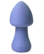 Голубой перезаряжаемый клиторальный стимулятор-грибочек Parasol Mushroom - фото 1380192