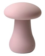 Розовый перезаряжаемый клиторальный стимулятор-грибочек Oyster Mushroom - фото 482283