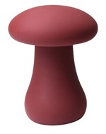 Красный перезаряжаемый клиторальный стимулятор-грибочек Oyster Mushroom - фото 482284
