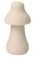 Молочный перезаряжаемый клиторальный стимулятор-грибочек Protruding Mushroom - фото 482285