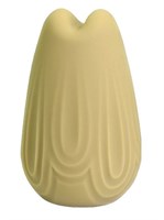 Желтый перезаряжаемый вибратор Vase - 7,4 см. - фото 1419277