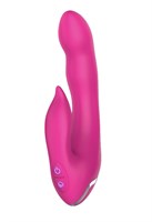 Розовый вибратор Dual Fantasy Rabbit - 19,5 см. - фото 1380235