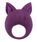 Фиолетовое перезаряжаемое эрекционное кольцо Kitten Kiki - фото 482451