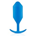 Синяя пробка для ношения B-vibe Snug Plug 5 - 14 см. - фото 1380480