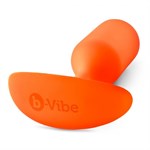 Оранжевая пробка для ношения B-vibe Snug Plug 3 - 12,7 см. - фото 1380734