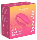 Розовый вибратор для пар We-Vibe Sync Lite - фото 1380750
