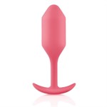 Розовая пробка для ношения B-vibe Snug Plug 2 - 11,4 см. - фото 1380764