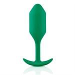 Зеленая пробка для ношения B-vibe Snug Plug 2 - 11,4 см. - фото 1380770