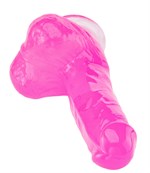 Розовый реалистичный фаллоимитатор - 18 см. - фото 1380803