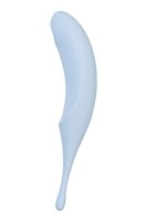 Голубой вакуум-волновой стимулятор клитора Satisfyer Twirling Pro - фото 1380920