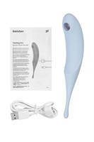 Голубой вакуум-волновой стимулятор клитора Satisfyer Twirling Pro 333541 - фото 12698