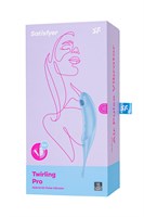 Голубой вакуум-волновой стимулятор клитора Satisfyer Twirling Pro 333541 - фото 12699