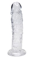 Прозрачный фаллоимитатор на присоске Empire Jelly Dildo - 19,3 см. - фото 1411714