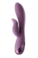 Фиолетовый перезаряжаемый вибратор Ida - 19,6 см. - фото 1414609