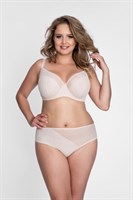 Бюстгальтер на косточках с чашками plus size из микрофибры и сетки 339039 Бюстгальтер на косточках с чашками plus size из микрофибры и сетки 339039