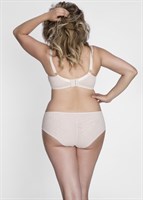 Бюстгальтер на косточках с чашками plus size из микрофибры и сетки 339039 Бюстгальтер на косточках с чашками plus size из микрофибры и сетки 339039
