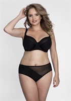 Бюстгальтер с мягкой чашкой plus size из микрофибры и двойной сетки 339040 Бюстгальтер с мягкой чашкой plus size из микрофибры и двойной сетки 339040