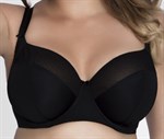 Бюстгальтер с мягкой чашкой plus size из микрофибры и двойной сетки 339040 Бюстгальтер с мягкой чашкой plus size из микрофибры и двойной сетки 339040
