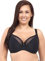 Однотонный бюстгальтер на косточках с мягкой чашкой plus size 339041 Однотонный бюстгальтер на косточках с мягкой чашкой plus size 339041
