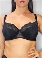 Бюстгальтер на косточках с мягкими чашками plus size и кружевом 339042