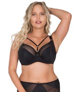 Бюстгальтер plus size с декоративными бретелями 339049