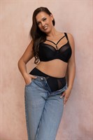 Бюстгальтер plus size с декоративными бретелями 339049