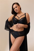 Бюстгальтер plus size с декоративными бретелями 339049