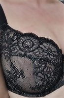 Бюстгальтер plus size на косточках с кружевными мягкими чашками 339053