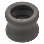 Серое эрекционное кольцо для мошонки Alpha Liquid Silicone Scrotum Ring - фото 1414881