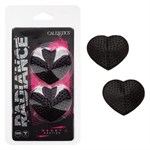 Черные пэстисы в форме сердечек Heart Pasties - фото 1415671