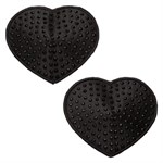 Черные пэстисы в форме сердечек Heart Pasties - фото 1415670