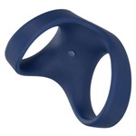 Синее эрекционное виброкольцо Rechargeable Max Dual Ring 340006 - фото 7806