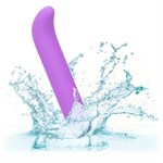 Фиолетовый мини-вибромассажер Liquid Silicone Mini G Vibe для стимуляции зоны G - 10,75 см. 340013 - фото 75405